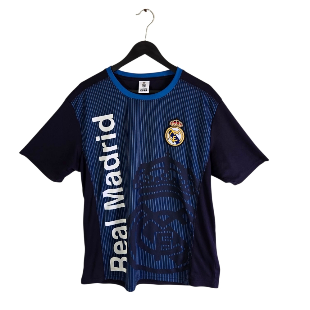 Real Madrid MEN Officially Licensed Soccer Jersey Size M MEN Blue Color Sporty
